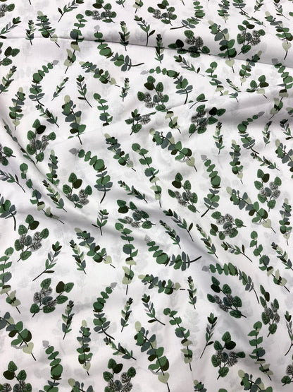 Image of 100% cotton fabric - eucalyptus 125 g/m² – available at Šarlotes audumi