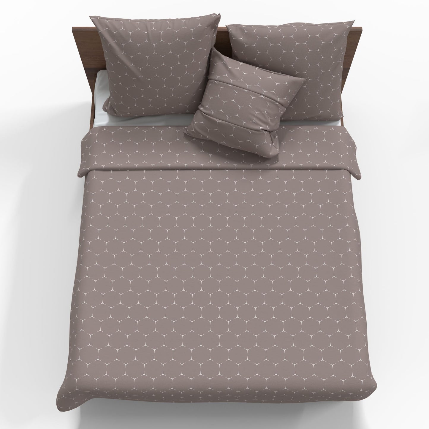 Image avec tissu 100 % coton à carreaux géométriques 220 cm 146 g/m² – disponible chez Šarlotes audumi