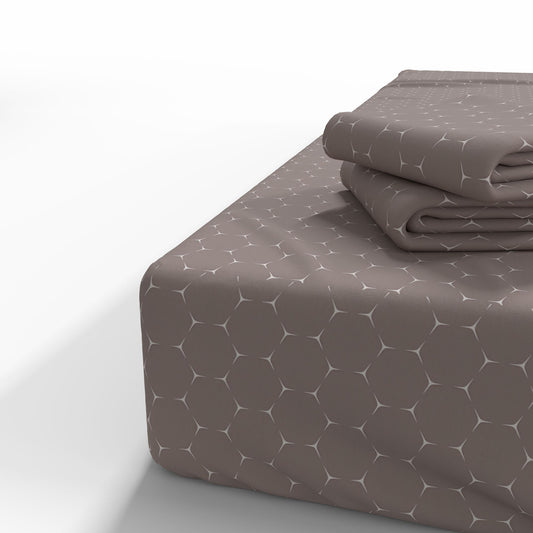 Image de tissu 100 % coton à carreaux géométriques 220 cm 146 g/m² – disponible chez Šarlotes audumi