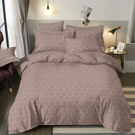 Image avec tissu 100 % coton à motif géométrique, 220cm 146 g/m² – disponible chez Šarlotes audumi