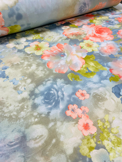 100 % coton - prairie peinte 220 cm 146 g/m²