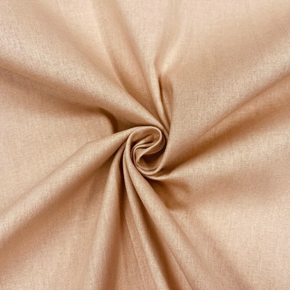 100% Cotton fabric-coffee with milk (Latte) 220cm 146 g/m²