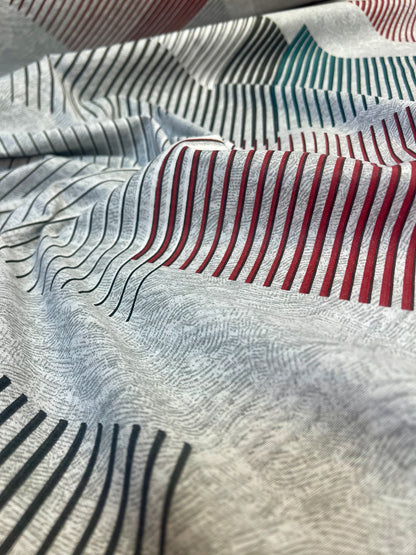 Image en tissu 100 % coton à motif quadrillé, 220 cm – disponible en ligne chez Šarlotes audumi