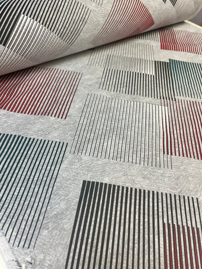 Image en tissu 100 % coton à motif quadrillé, 220 cm – disponible en ligne chez Šarlotes audumi