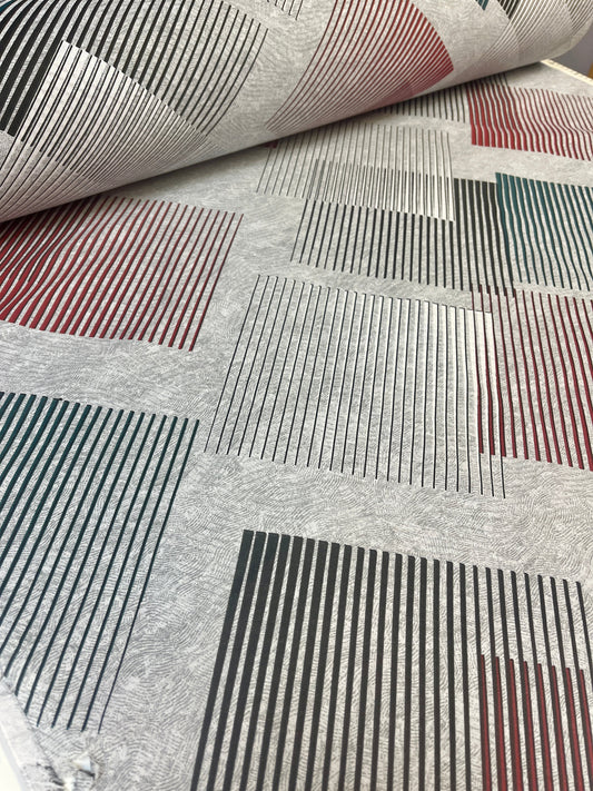 Image en tissu 100 % coton à motif quadrillé, 220 cm – disponible en ligne chez Šarlotes audumi