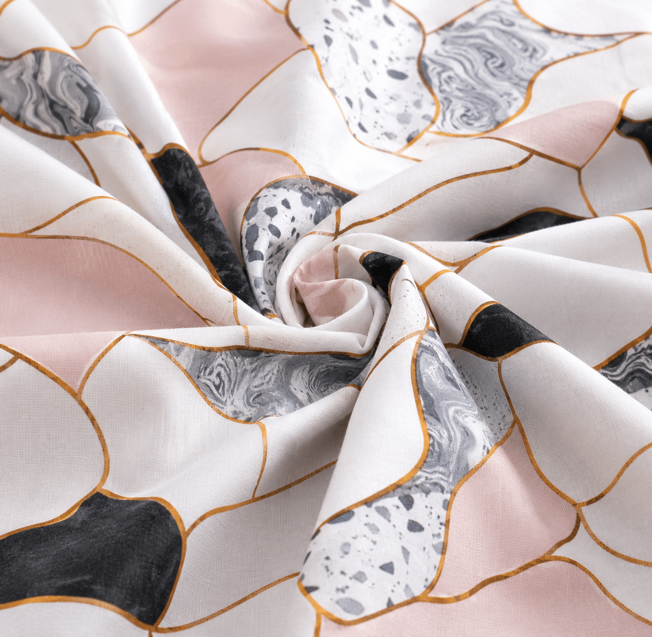 Image avec tissu 100 % coton - marbre – disponible chez Šarlotes audumi