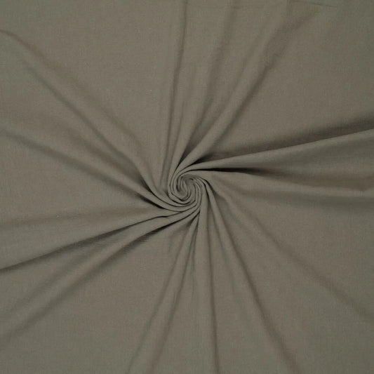 Image of 100% cotton fabric, washed| Washed - smoky green 85 g/m² – available at Šarlotes audumi