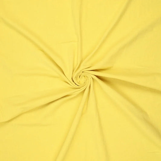 Image of 100% cotton washed fabric | Washed - yellow 85 g/m² – available at Šarlotes audumi