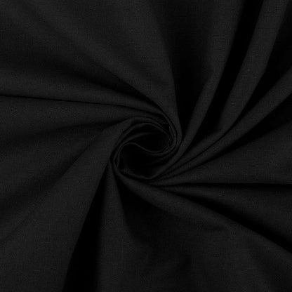100% Cotton fabric - black 125 g/m²