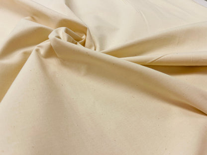 100% Cotton fabric - unbleached natural 125 g/m²