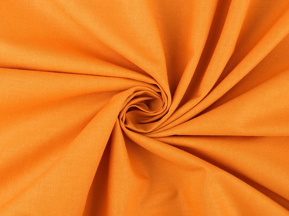 100% Cotton fabric - orange 125 g/m²