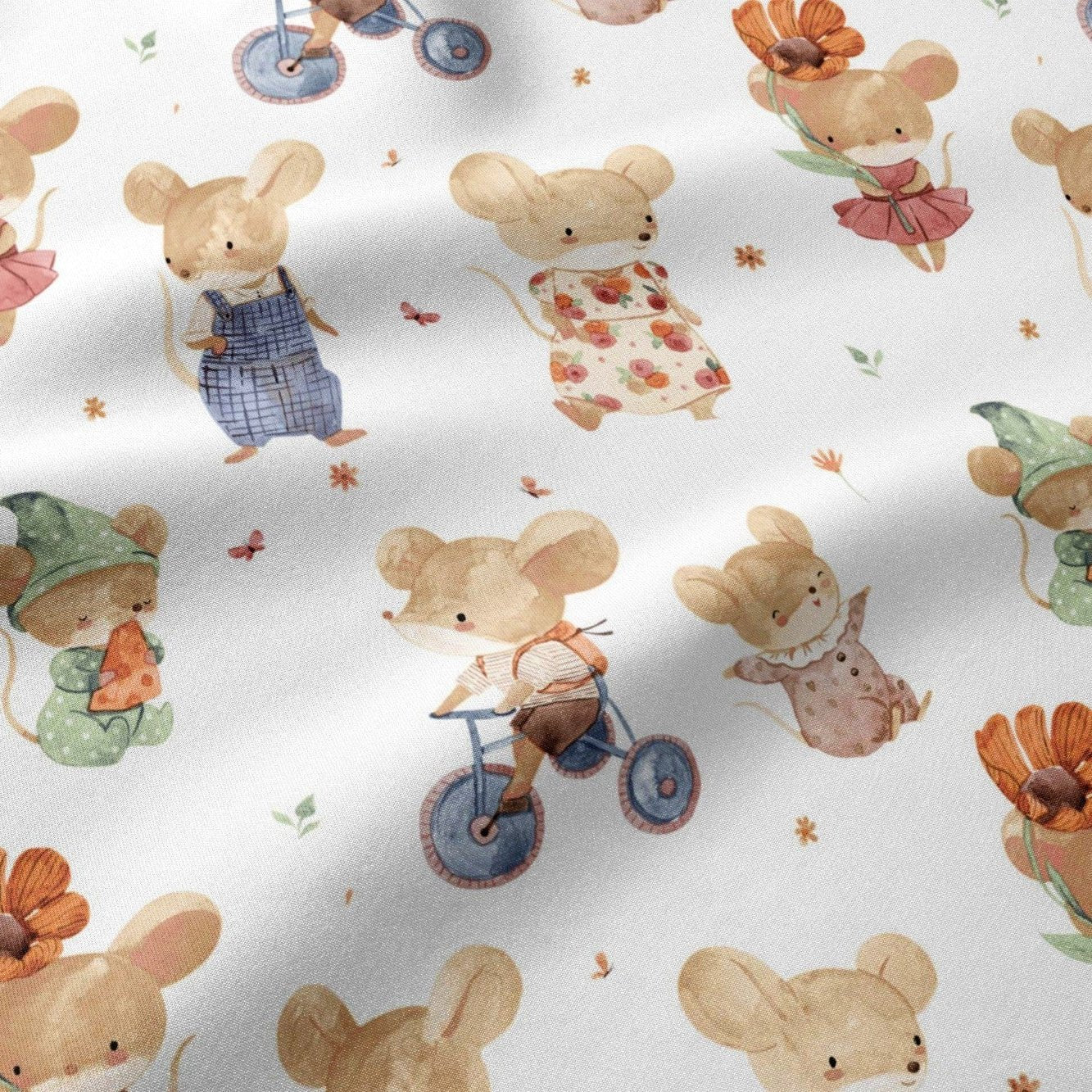 100% Cotton fabric - mouse grey 125 g/m²