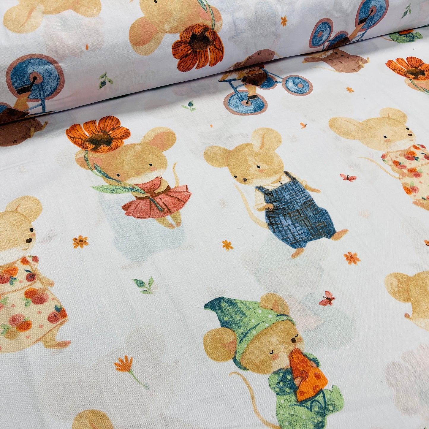 100% Cotton fabric - mouse grey 125 g/m²