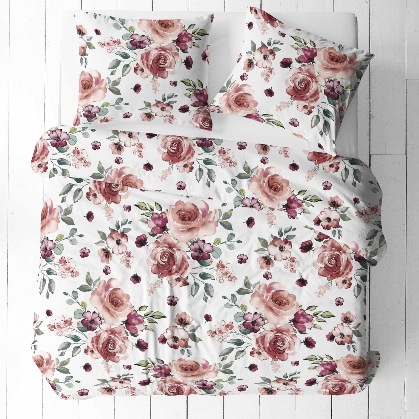 Tissu 100 % coton - roses 125 g/m²