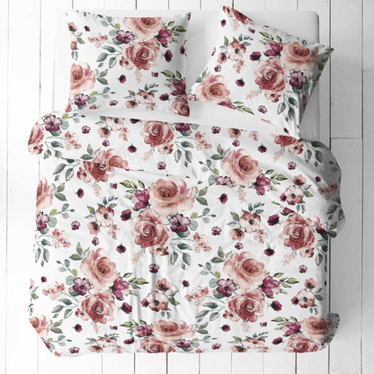 Tissu 100 % coton - roses 125 g/m²