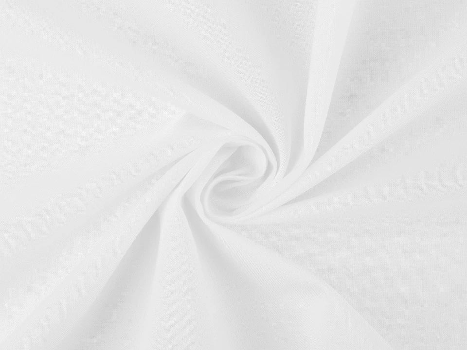 100% Cotton fabric - snow white 125 g/m²