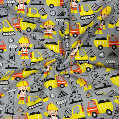 alt
100% Cotton fabric - tractors and construction worker 125 g/m²