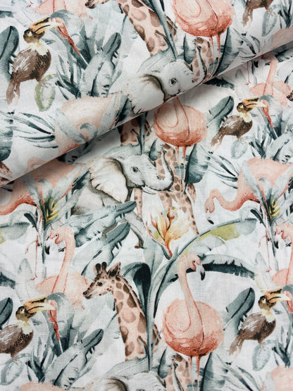 100% Cotton fabric - tropics 125 g/m²