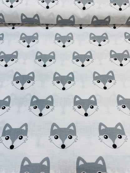 Image of 100% cotton fabric - wolves 125 g/m² – available at Šarlotes audumi