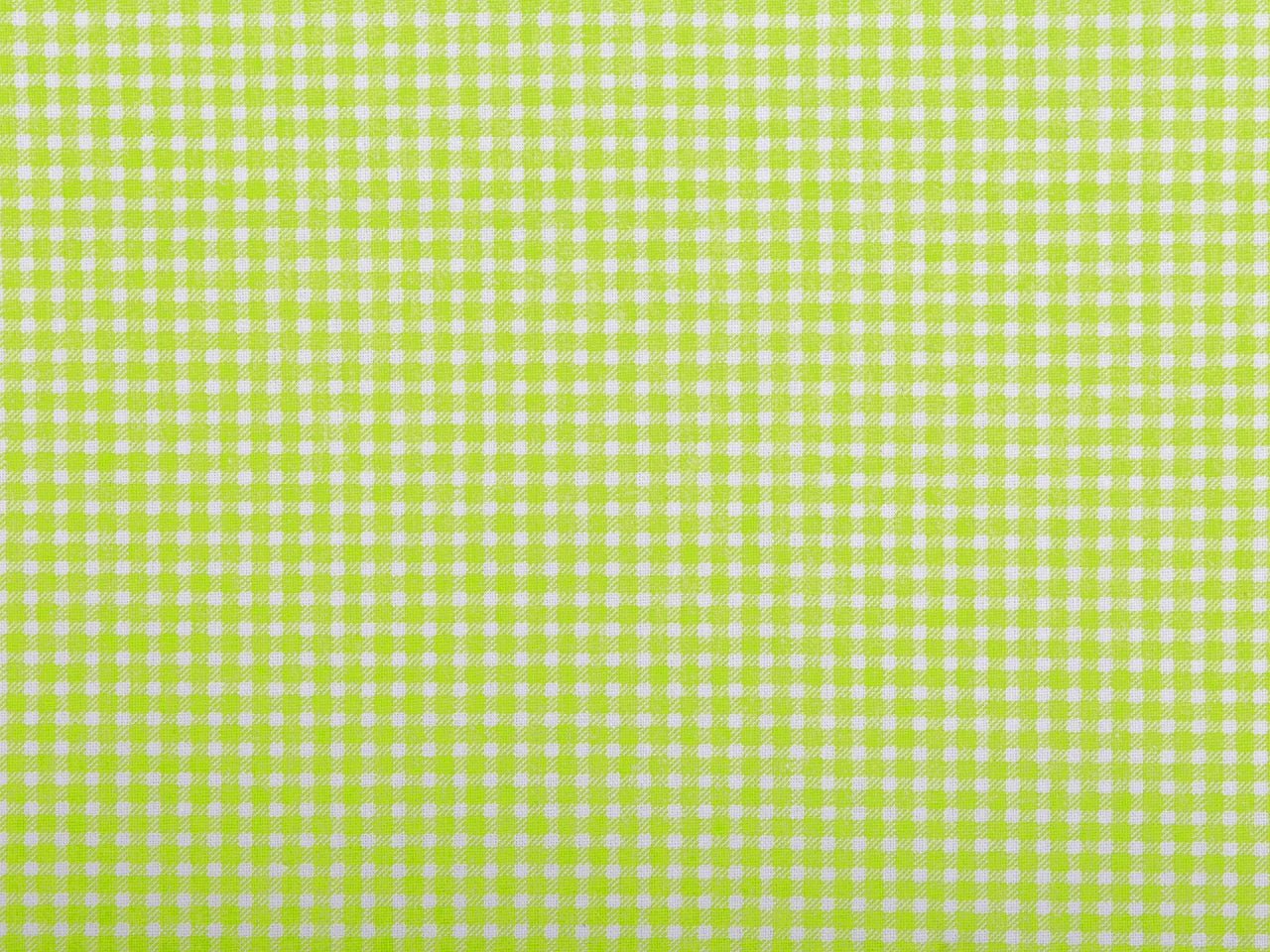 Tissu 100 % coton - vert à carreaux 125 g/m