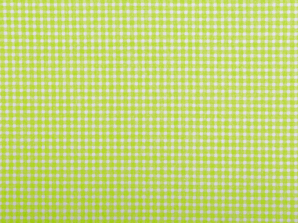 Tissu 100 % coton - vert à carreaux 125 g/m