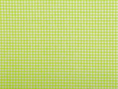Tissu 100 % coton - vert à carreaux 125 g/m