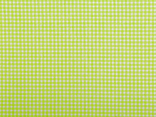 Tissu 100 % coton - vert à carreaux 125 g/m