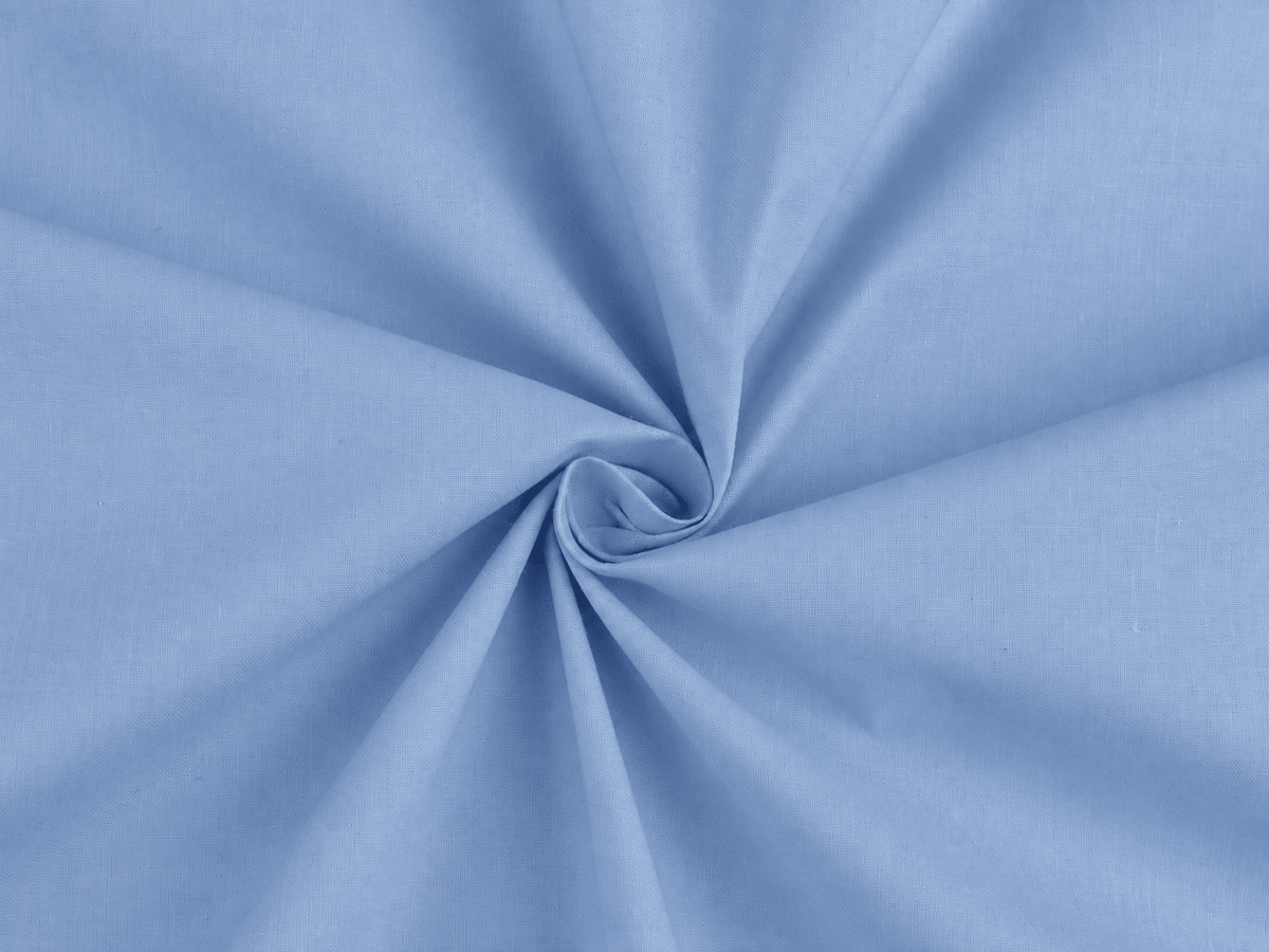 Tissu en coton 100 % bleu – disponible en ligne chez Šarlotes audumi