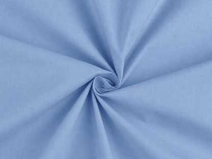 Tissu en coton 100 % bleu – disponible en ligne chez Šarlotes audumi