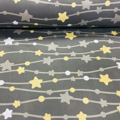 100 % tissu en coton - étoiles 220 cm 125 g/m²