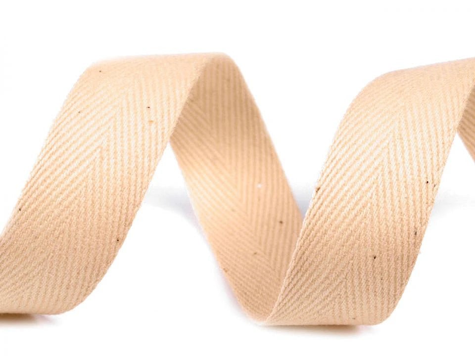 Ruban 100 % coton 30 mm - beige