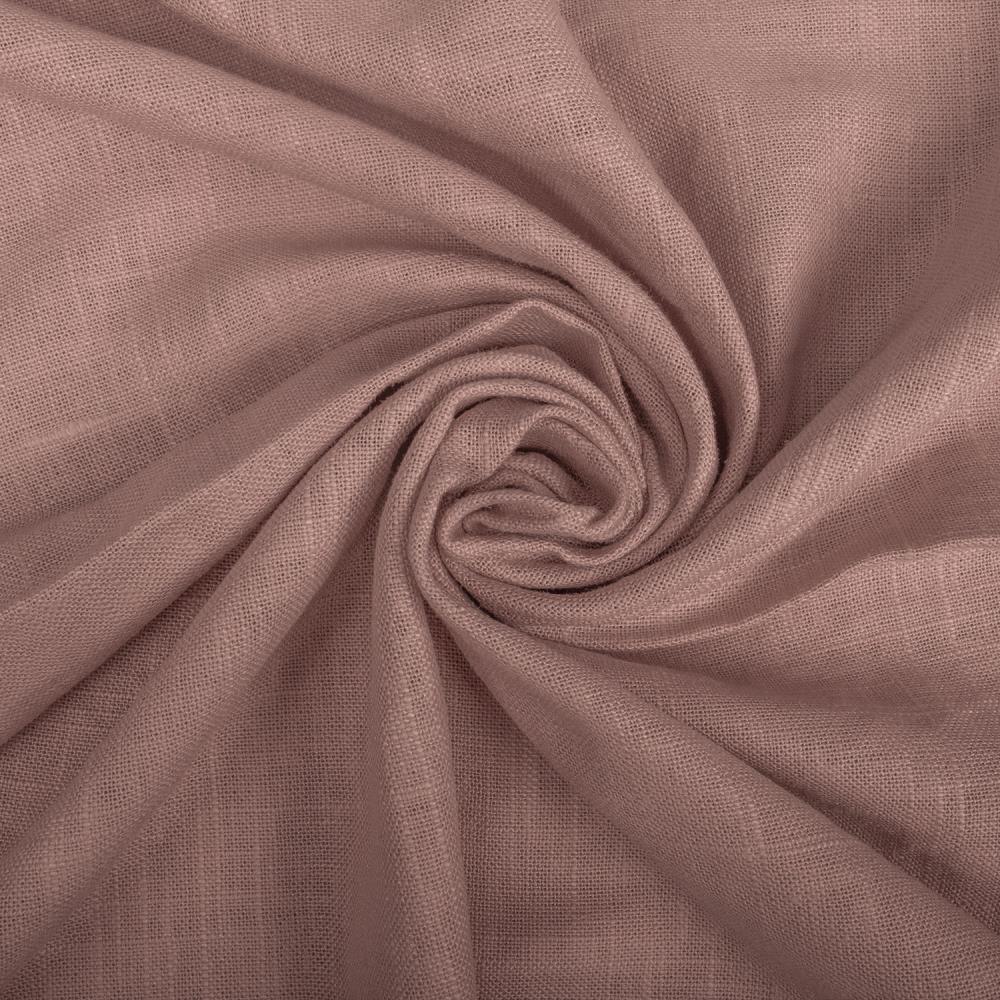 Tissu 100 % lin - teinte prune fumée (Mauve) 240 g/m²
