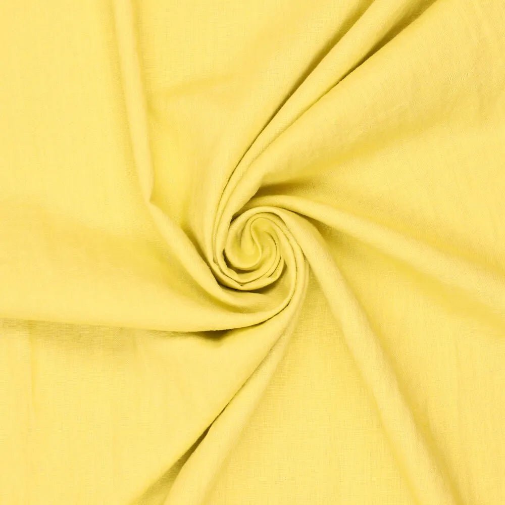 Attēls ar 100% Mīkstināts lina audums-dzelteni zaļš 165 g/m² – pieejams Šarlotes audumi