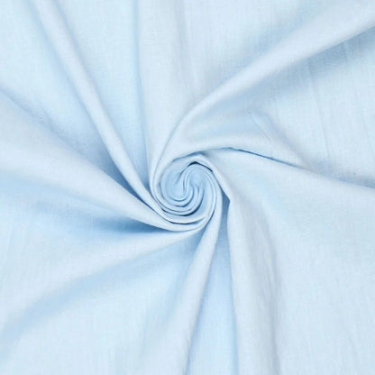 Image of 100% softened linen fabric, light blue, 165 g/m² – available online at Šarlotes audumi