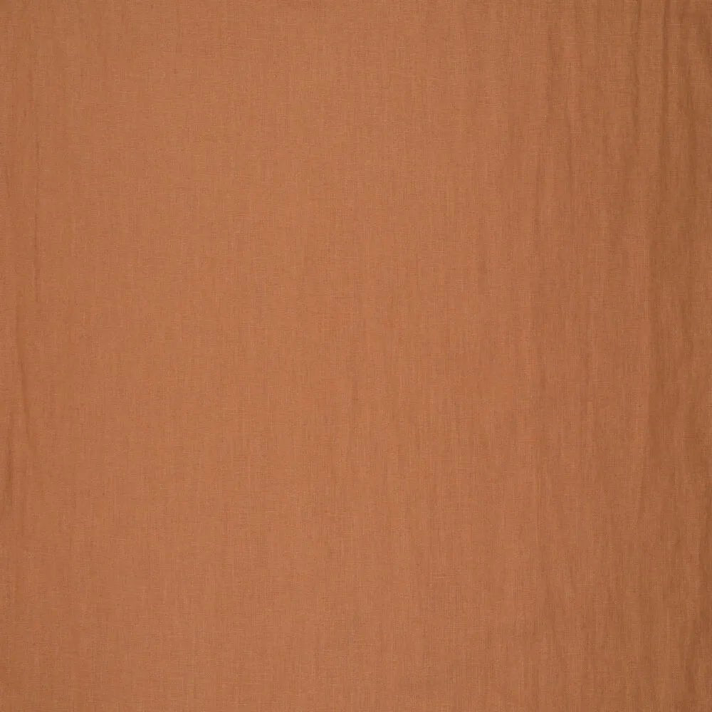 Image with 100% softened linen fabric-cognac 165 g/m² – available at Šarlotes audumi