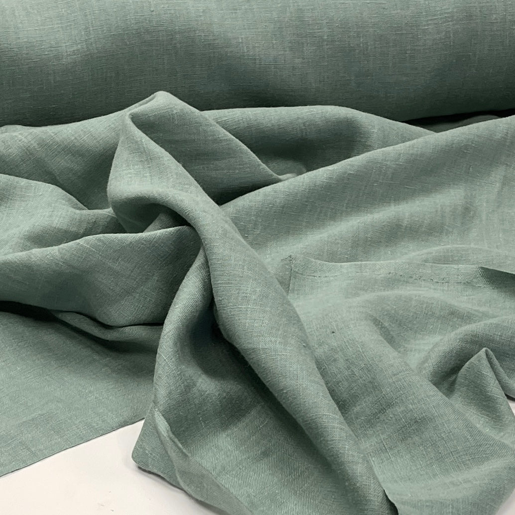 100% Softened linen - eucalyptus 205 g/m²