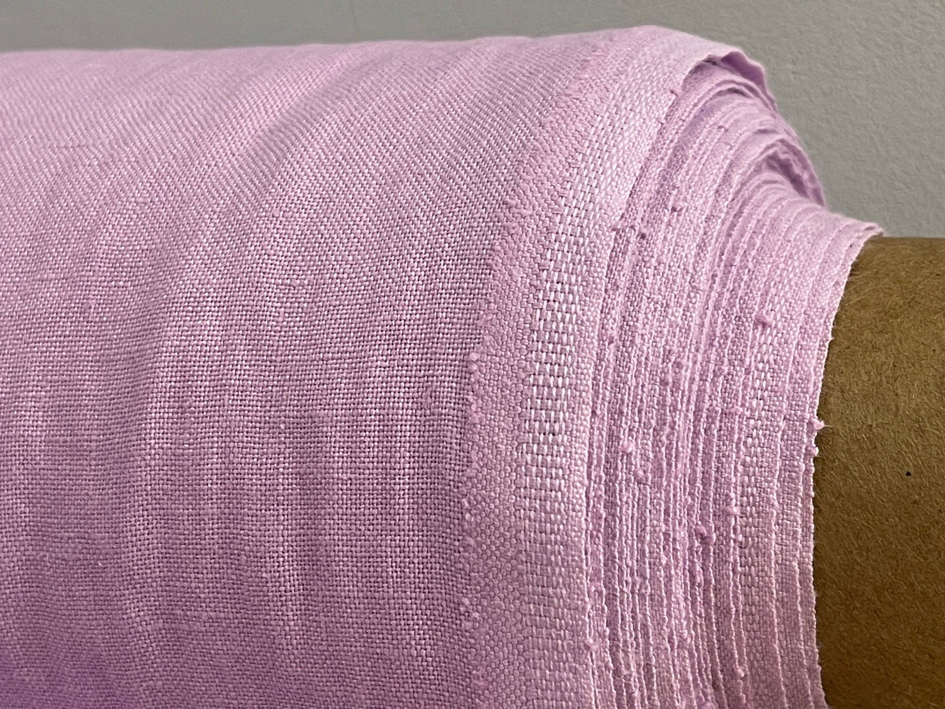 100% softened linen, light lavender 205 g/m²