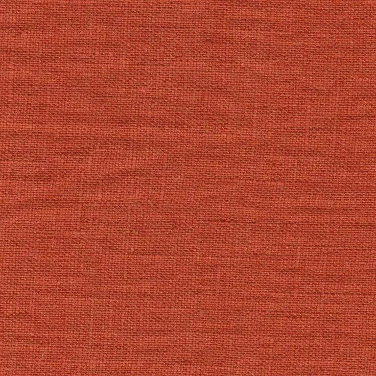 100% Softened linen - Brick 205 g/m²