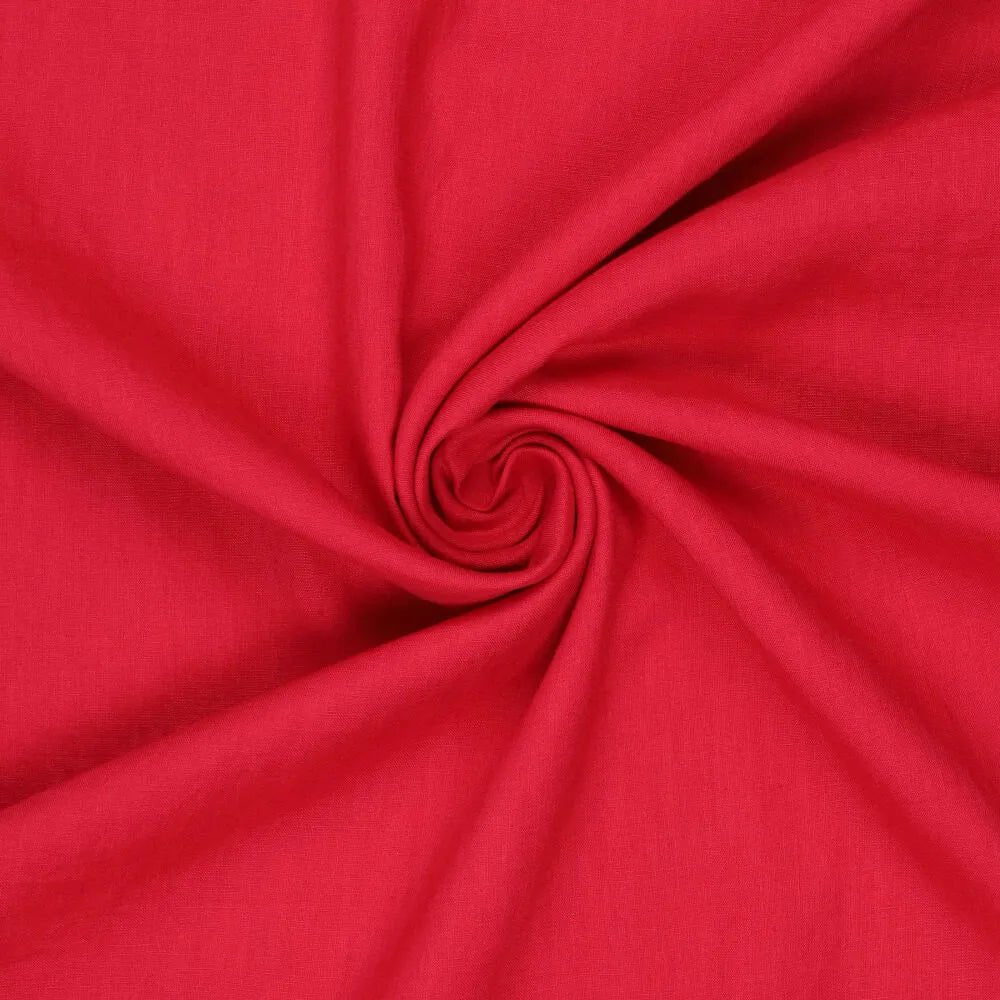 100 % lin lavé - rouge 165 g/m²