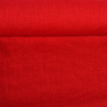 100% Softened linen - red 205 g/m²