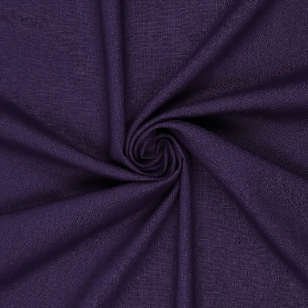 100 % lin adouci - violet foncé 165 g/m²