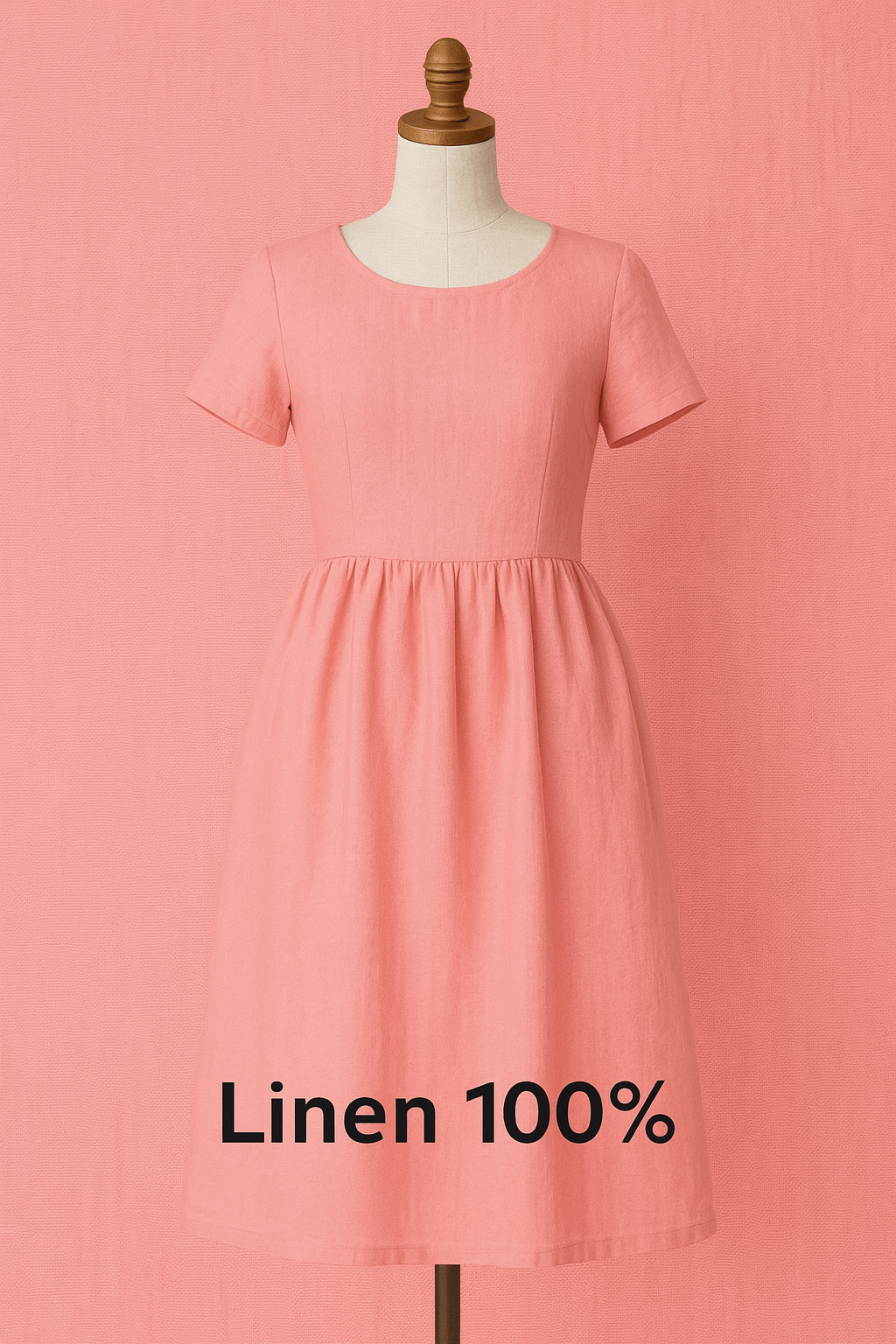 100 % lin assoupli - sorbet à la fraise 165 g/m²