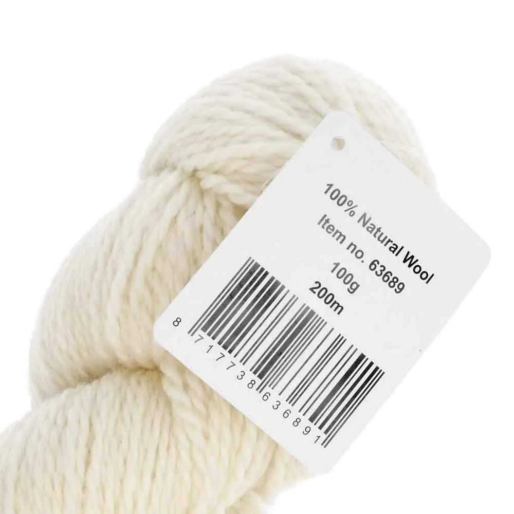 Laine de mouton australienne 100 % non teinte, fil à tricoter, crocheter et teindre
