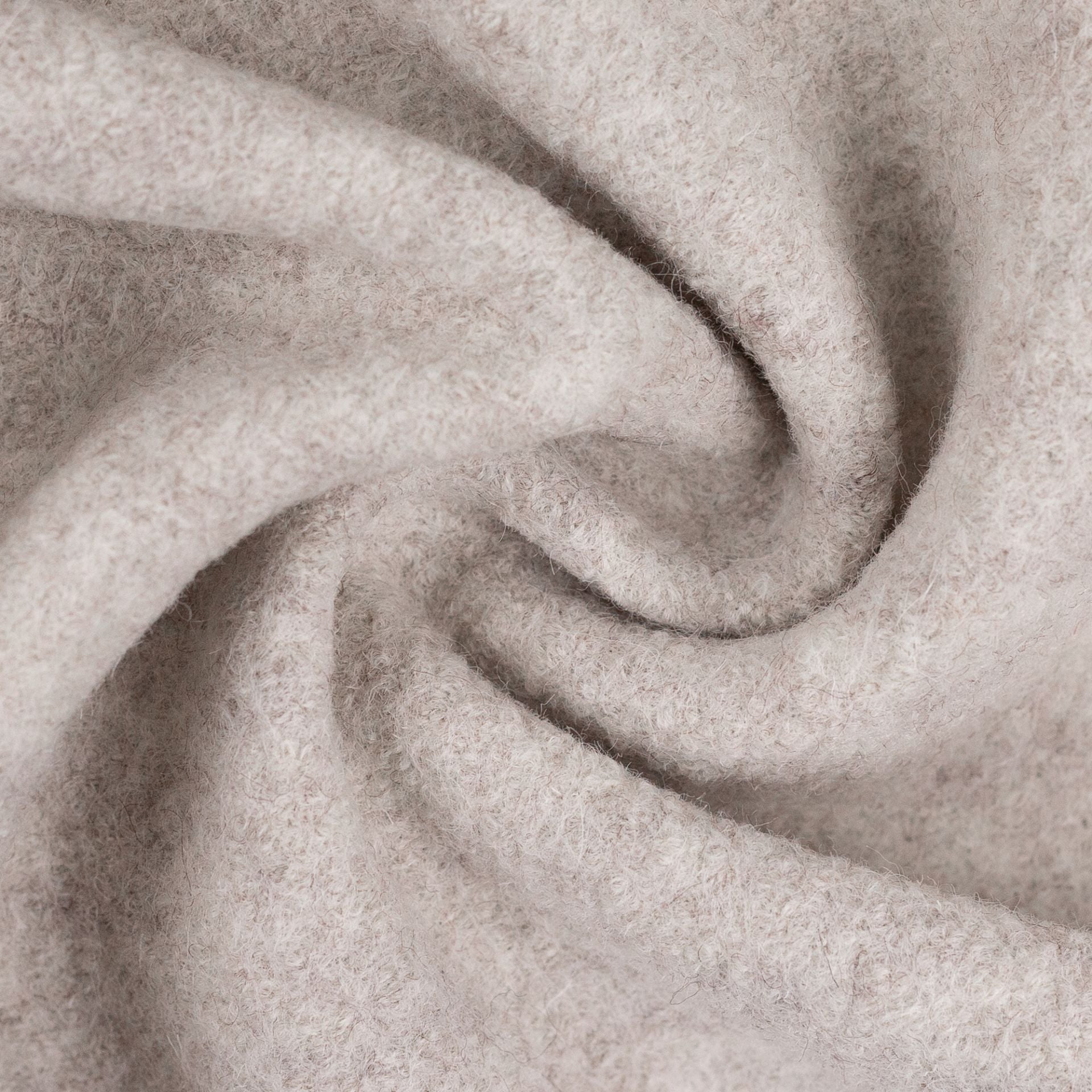 Tissu 100 % laine - beige chiné 385 g/m²