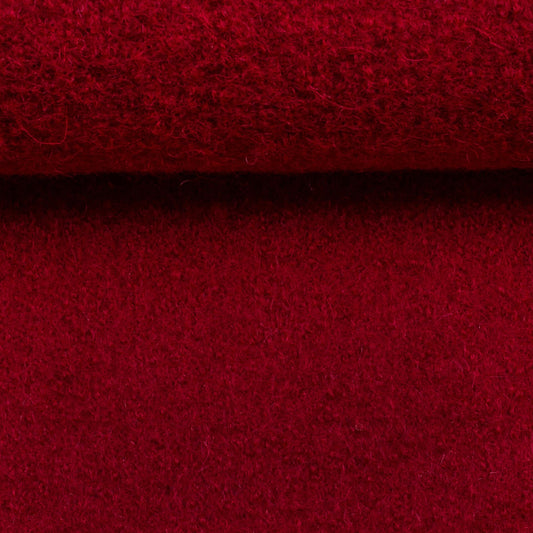 100% Wool Fabric - Red 385 g/m²