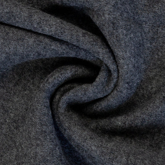 Image de polaire en 100 % laine - gris foncé chiné 385 g/m² – disponible chez Šarlotes audumi