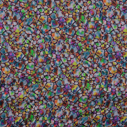 Image of 100% viscose fabric with crystal mosaic – available online at Charlotte's Fabrics