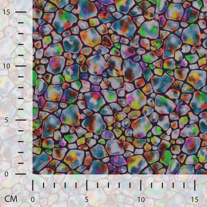 Image with 100% viscose fabric and crystal mosaic – available online at Charlotte's Fabrics