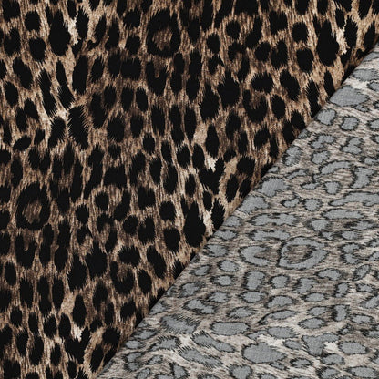 Attēls ar 100% Viskozes audums-leopards – pieejams internetā Šarlotes audumi