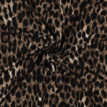 Attēls ar 100% Viskozes audums-leopards – pieejams internetā Šarlotes audumi